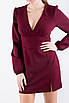 Плаття міні з розрізом бургунді 83029 (2000000142647), фото 2