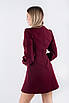 Плаття міні з розрізом бургунді 83029 (2000000142647), фото 4