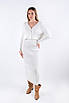 Костюм вʼязаний зі спідницею та кардиганом білий 102244 (2000000142739), фото 3