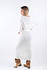 Костюм вʼязаний зі спідницею та кардиганом білий 102244 (2000000142739), фото 5