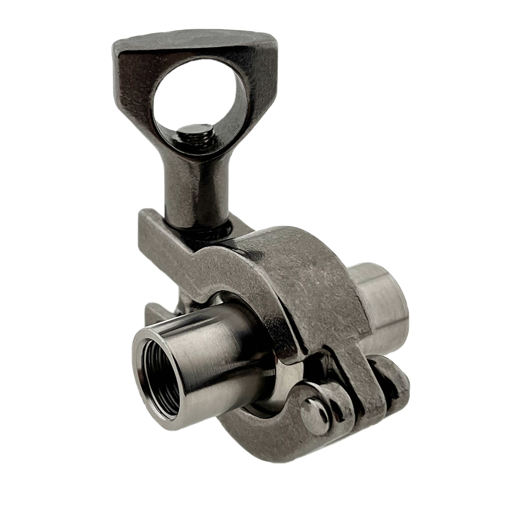 Різьбове з'єднання ¼ х ¼ дюйма (внутрішнє різьблення) на кламповому хомуті під затиск 25.4 мм., фото 1