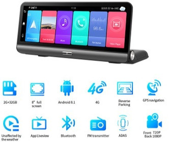 Автореєстратор з 8-дюймовим сенсорним екраном XPRO 4G 12 (MER-15234_5544)