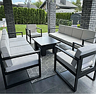 Диван садовий ЛОФТ KYB + м'які, водонепроникні, комфортні, знімними чохлами для офісу, дому, дачі, фото 9