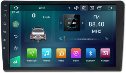 Універсальна магнітола K802 9 Android 12 4/32 CarPlay IPS (42450-K802A_3696)