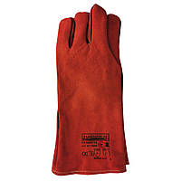 Рукавички захисні замшеві червоні Haisser 211522