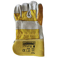 Рукавички комбіновані шкіра+тканина р.10.5 Haisser 211521