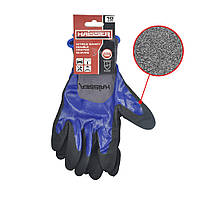 Рукавички нейлон з подвійним нітриловим покриттям Haisser 211425