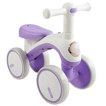 Біговел чотириколісний JOY (колеса 6", рама пластикова, підсвічування, українське озвучення) J-02215 Фіолетовий