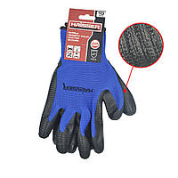 Рукавички поліестер з нітриловим покриттям Haisser 211426