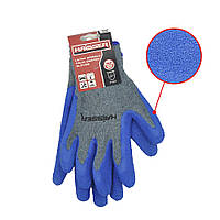 Рукавички поліестер-бавовна з латексним покриттям Haisser 211427