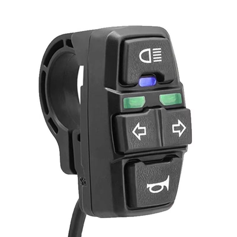 Блок кнопок Wuxing вмикач поворотів і світла чорний (11085), фото 1