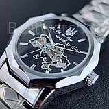 Годинник чоловічий механічний патріотичний з картою України Patriot 024 Де би не був Silver-Black, фото 2