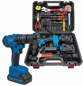 Шурупокрут акумуляторний KRAISSMANN 2102 ABS 20/2 LI (набір інструментів два аку-2А·год.зарядний кейс)