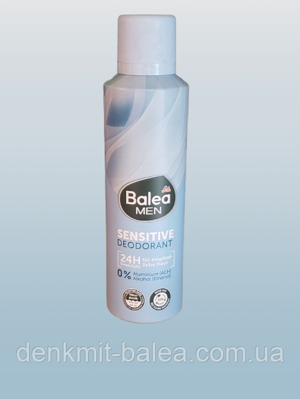 Дезодорант для тіла Ніжний дотик для чутливої шкіри Balea men Deospray Sensitive 200 мл, фото 1