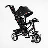 Дитячий триколісний велосипед — коляска Best Trike 6588 / 62-403 з батьківською ручкою Чорний, фото 2