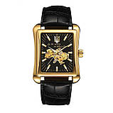 Годинник чоловічий механічний патріотичний з картою України Awarder 053 Де би не був Gold-Black, фото 3