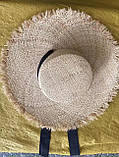 Капелюх із рафії з бахромою, фото 4