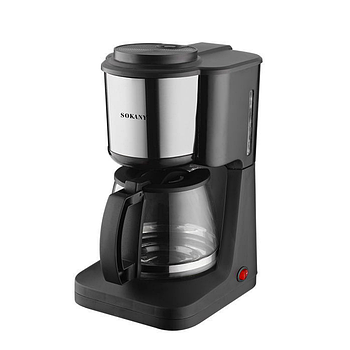 Кавоварка крапельна Sokany SK-125 650W електрична кавоварка з кавником та фільтром