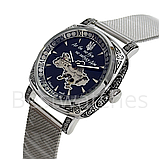 Годинник чоловічий механічний патріотичний з картою України Awarder 021-3D Де б не був Silver-Black, фото 2