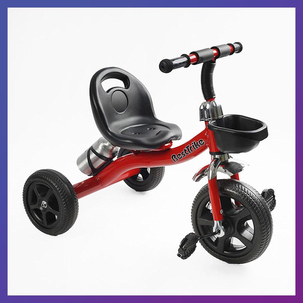 Дитячий триколісний велосипед Best Trike BS-12190 кошик Червоний, фото 1
