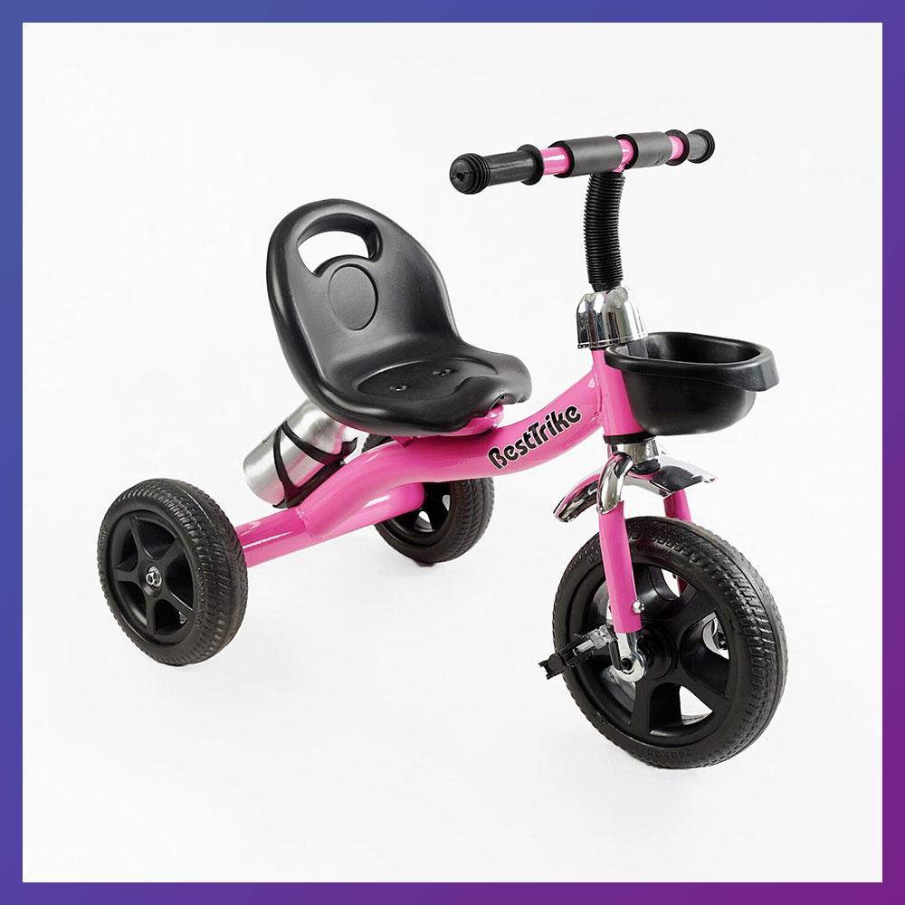 Дитячий триколісний велосипед Best Trike BS-14250 кошика Рожевий, фото 1