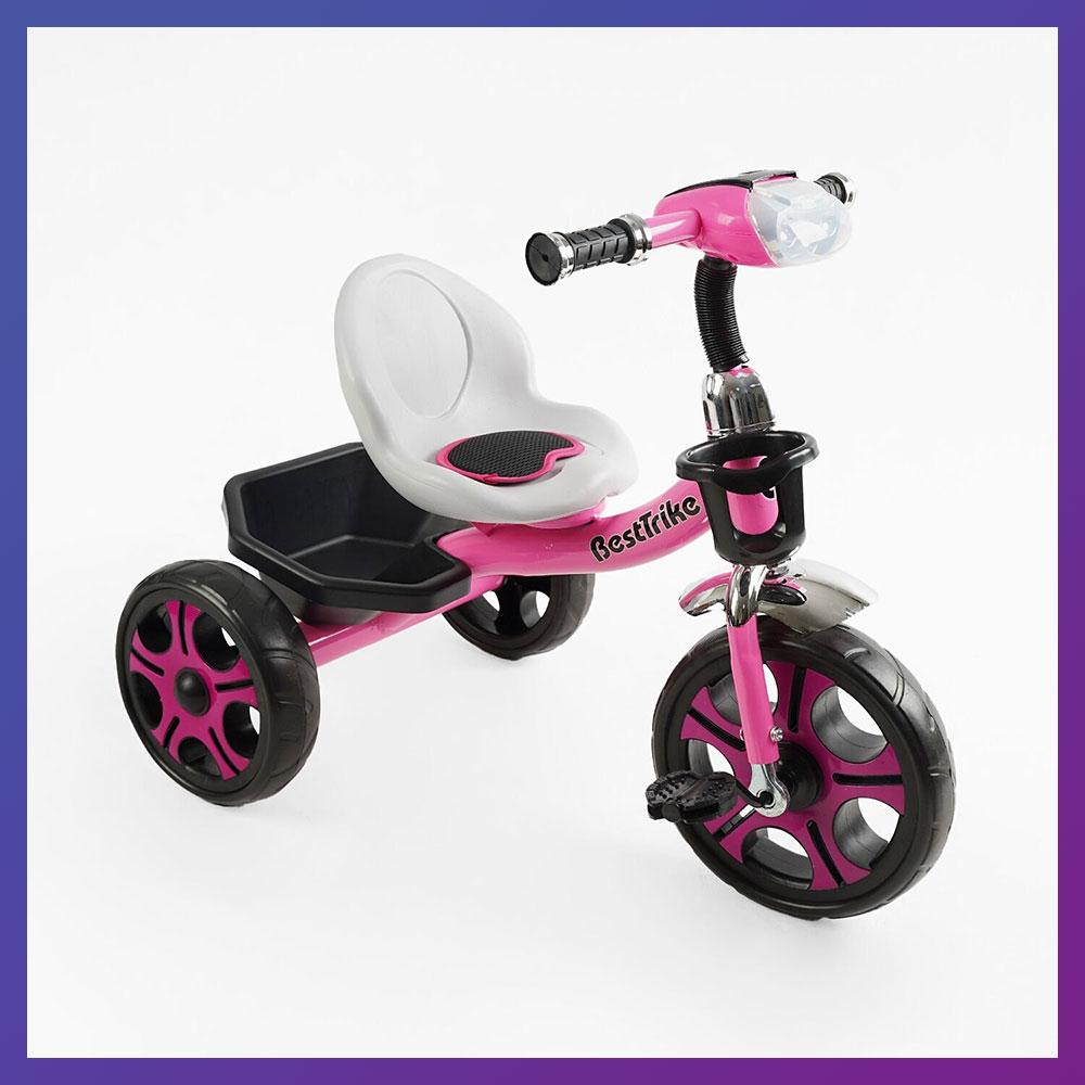 Дитячий триколісний велосипед Best Trike BS-22603 кошик Рожевий, фото 1