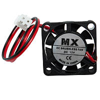 Вентилятор MX-2507, 12V, 2 дроти, розміри 25x25x7мм