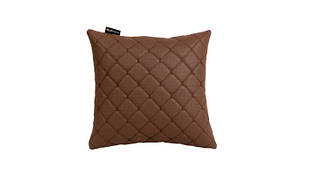 Подушка в авто EVAtech ECO 30x30 см коричнева з коричневою ниткою SPSCSZZ