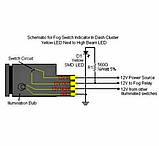 Фішка кнопки 4 pin ПТФ та ін. універсальна, фото 2