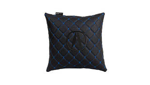 Подушка в авто EVAtech ECO 30x30 см Acura чорна з синьою ниткою SPSCSBLV046