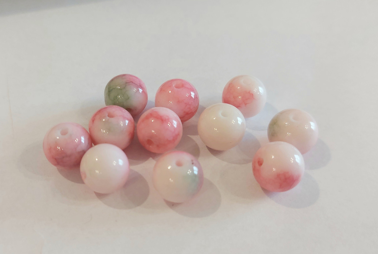 Намистини для біжутерії 10 мм круглі скляні 1 шт