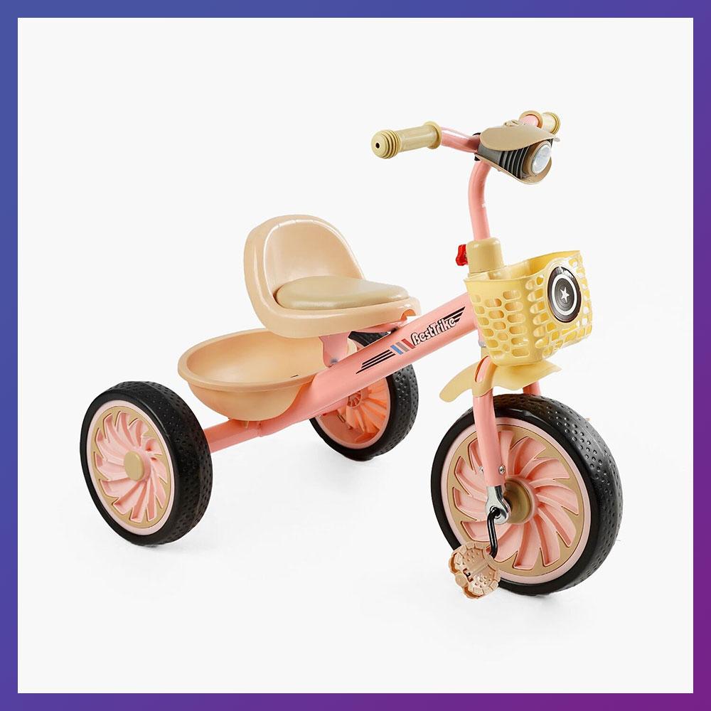 Дитячий триколісний велосипед Best Trike BS-34944 з 2 кошиками Рожевий, фото 1