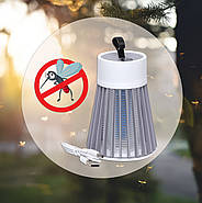 Антимоскітна лампа-пастка від комарів та комах на акумуляторі 5W YG-002, фото 2