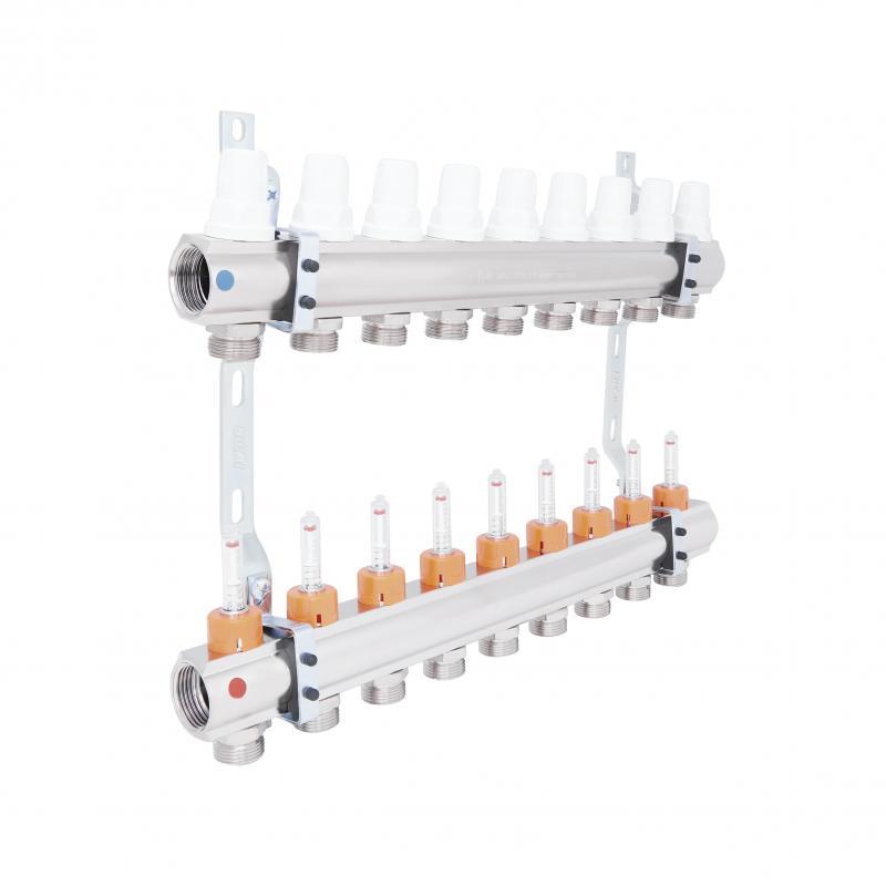 Колектор Icma 1" 9 виходів, з витратоміром NoK013, фото 1