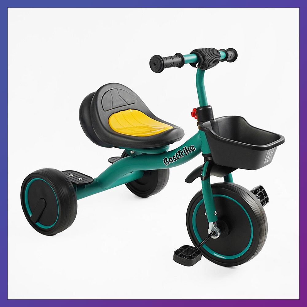 Дитячий триколісний велосипед Best Trike BS-47603 з кошиком Зелений, фото 1