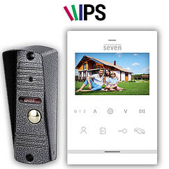 SEVEN DP–7542 Kit white комплект домофону 4 дюйми з панеллю виклику