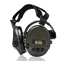 Активні навушники Sordin Supreme Pro-X Neckband. Олива. Кріплення під шолом.
