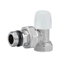Кран радіаторний Icma 1/2" з антипротіканням кутовою без ручки No805+940