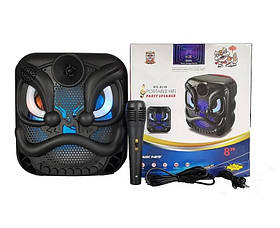 Акустична переносна колонка OWL usb/mp3/fm/bt + Шнуровий мікрофон