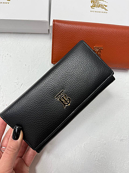 Гаманець жіночий шкіряний брендовий Burberry, чорний, 19*10см 940019
