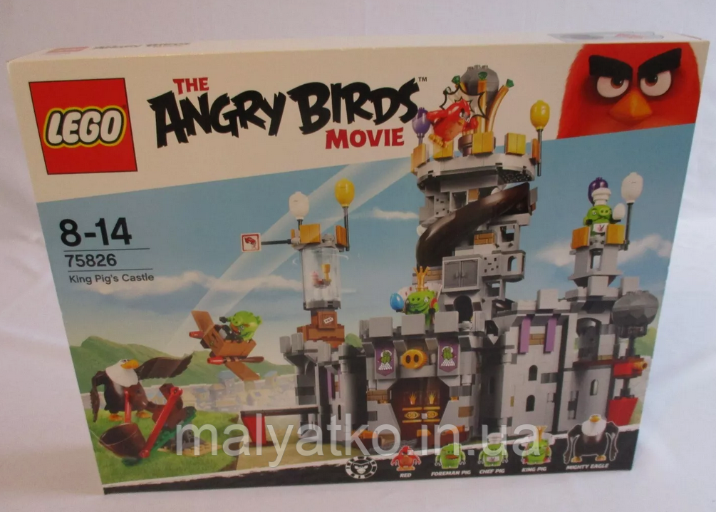 Лего Lego Angry Birds Замок Короля свинок 75826 King Pig's Castle, фото 1