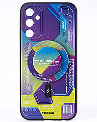 Силіконовий чохол MagSafe Boter "3D" + magsafe PopSocket для Samsung A14 04 abstraction