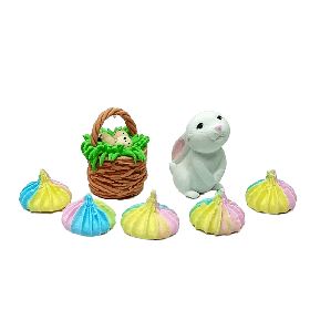 Кондитерський декор із мастики Кондекор «Кролик і кошик» 949494-44