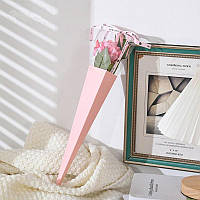 Коробочка для однієї квітки рожева 40х7.0 см, 10 шт./пач.