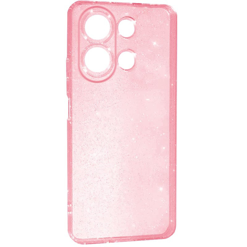 Прозорий чохол Nova Sparkle для Xiaomi Redmi Note 13 4G із блискітками Pink, фото 1