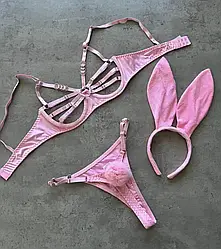 Еротична білизна кролик. Рожеве. Розмір M