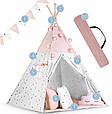 Дитячий намет ВігВам TIPI з гірляндою NUKIDO рожевий 740022, фото 7