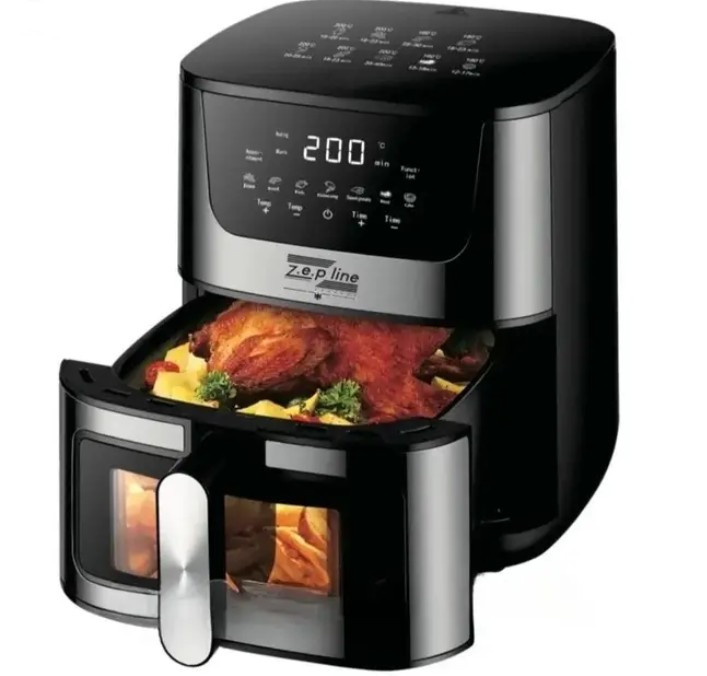 Безмасляна електрична фритюрниця Zepline ZP-109 10.5 л, 3500Вт