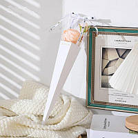 Коробочка для однієї квітки біла 40х7.0 см, 10 шт./пач.