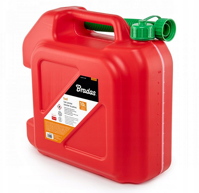 Каністра для пального 10л з лійкою, Bradas